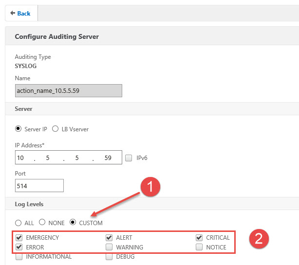 Citrix Command Center - NetScaler Syslog
